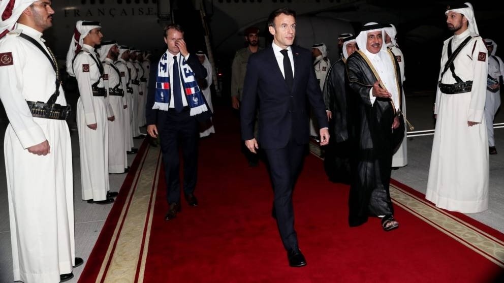 President Macron Arrives In Doha The Gulf Observer