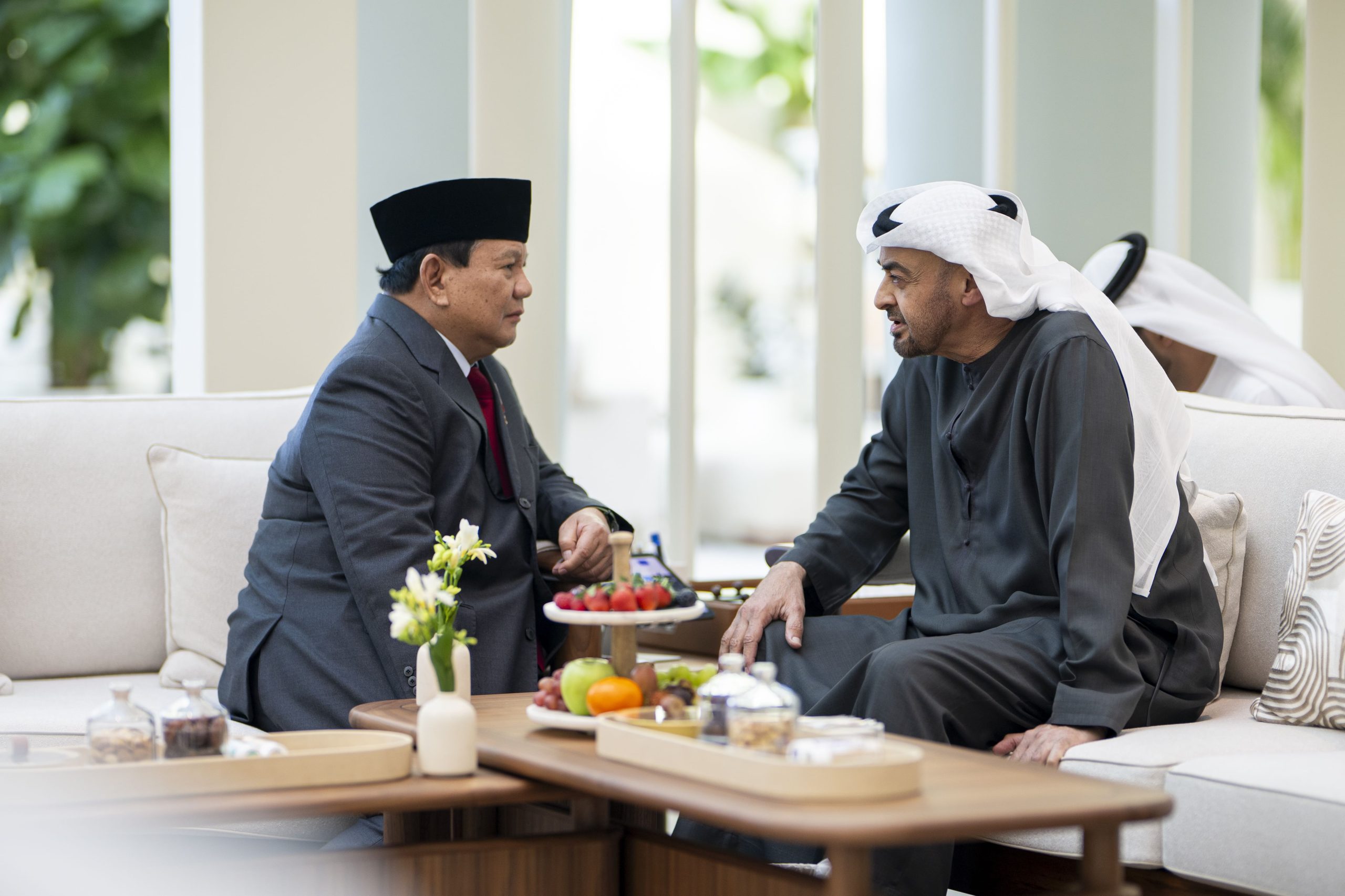 President Of UAE Receives Indonesian Defence Minister And President