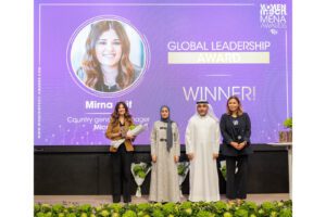 Ohood Al Roumi honours winners of Women in Tech MENA Awards