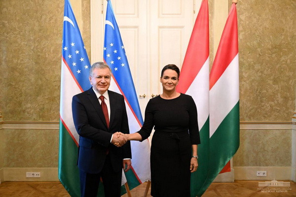 President of Hungary meets with Uzbek President