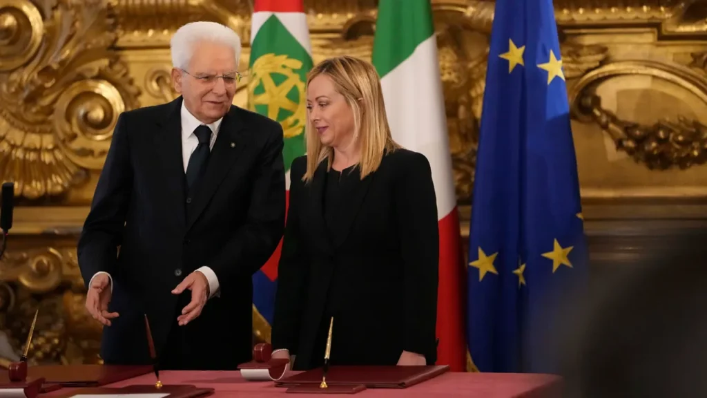 Giorgia Meloni sworn in as Italy's first female Prime Minister