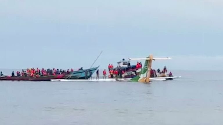 Commercial plane crashes in Tanzania's Lake Victor