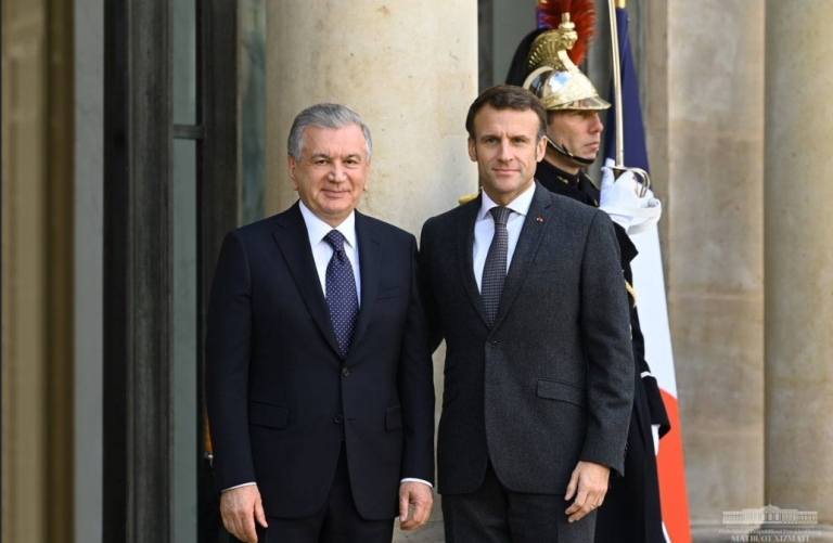 Presidents Uzbekistan France