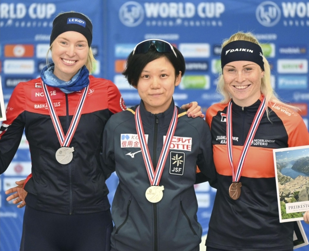 Speed skating: Japan wins 1,500m at World Cup opener