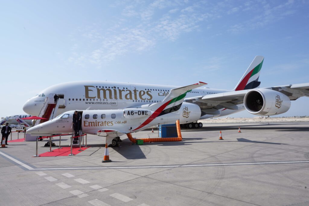 Emirates A380 attracts visitors at Bahrain Air Show