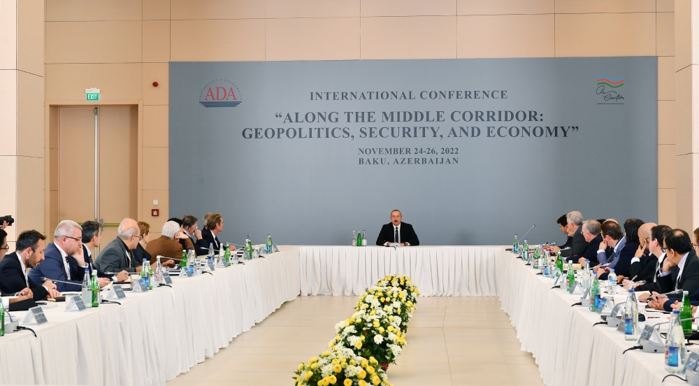 President of Azerbaijan attends International Conference “Along the Middle Corridor: Geopolitics, Security and Economy”