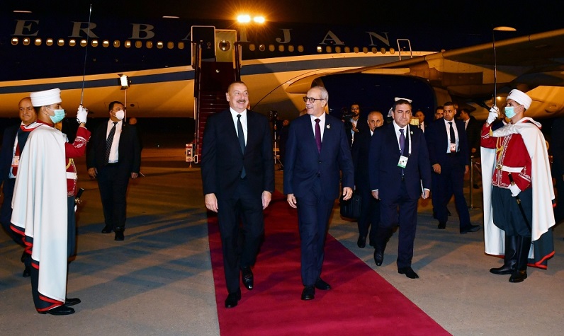 President of Azerbaijan arrives in Algeria