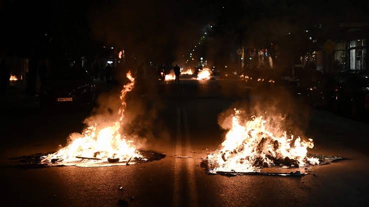 Violent protests in Greek city