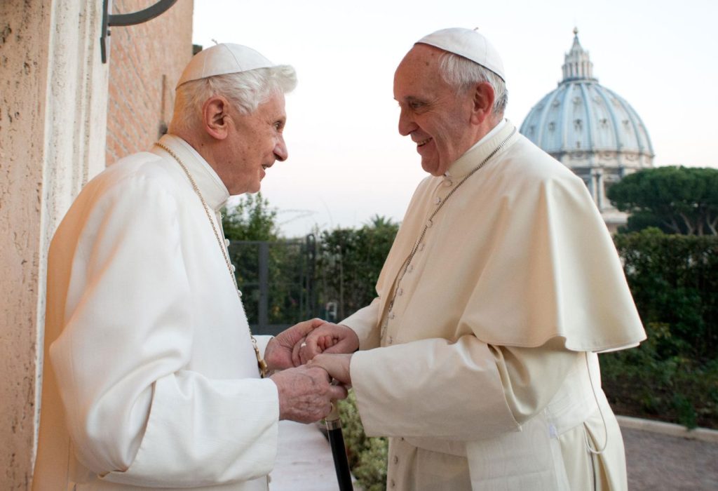 Pope Francis praises his 'noble' predecessor Pope Emeritus Benedict XVI