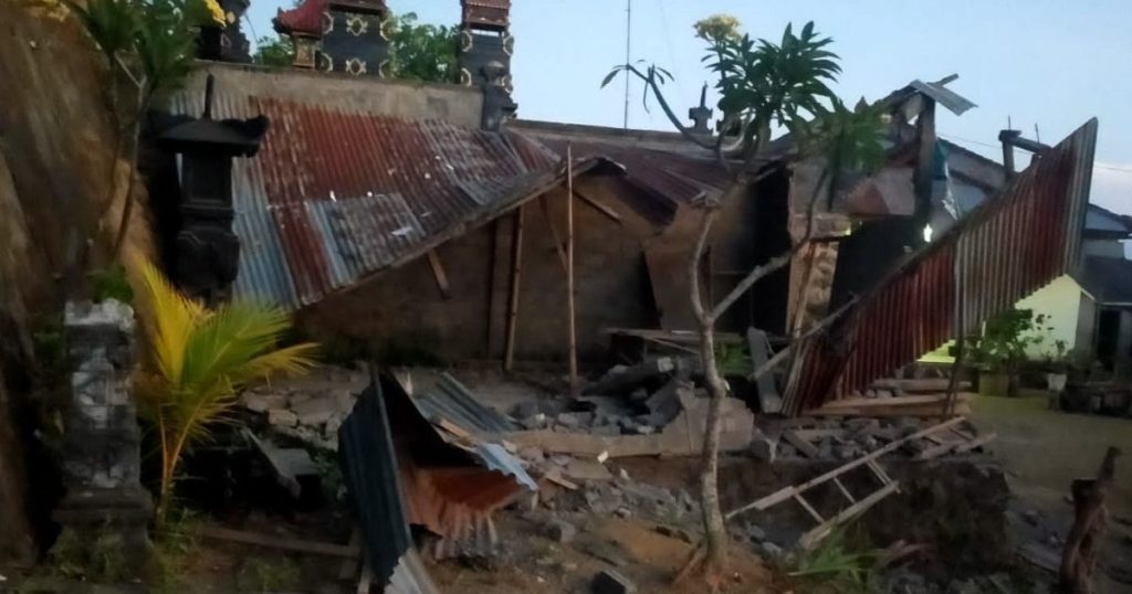 Earthquake hit Indonesian Karangasem District, damages 46 houses