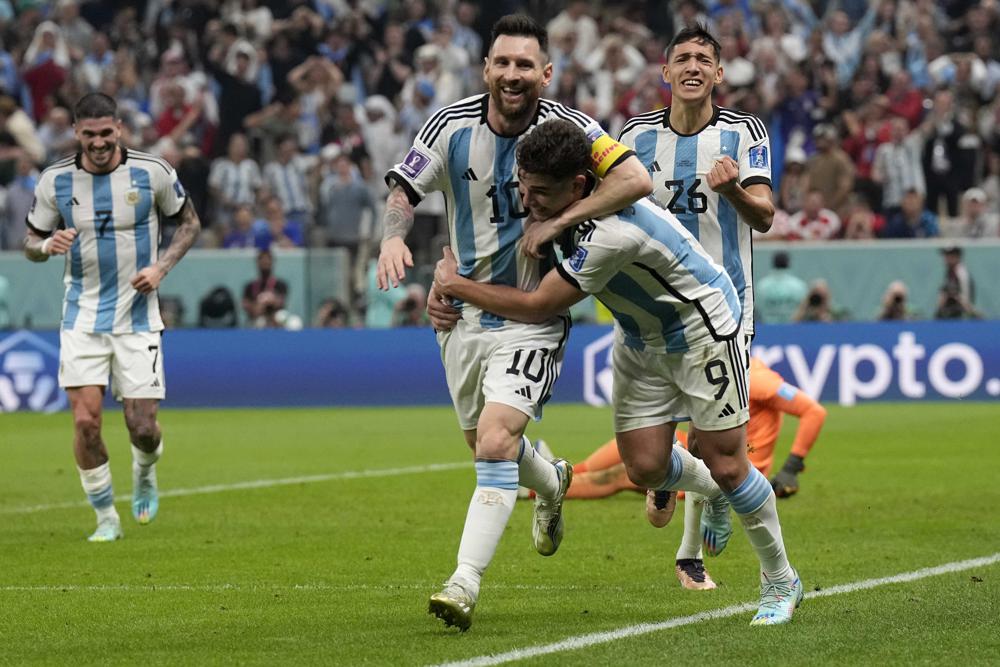 Messi, Argentina beat Croatia 3-0 to reach World Cup final - The Gulf ...