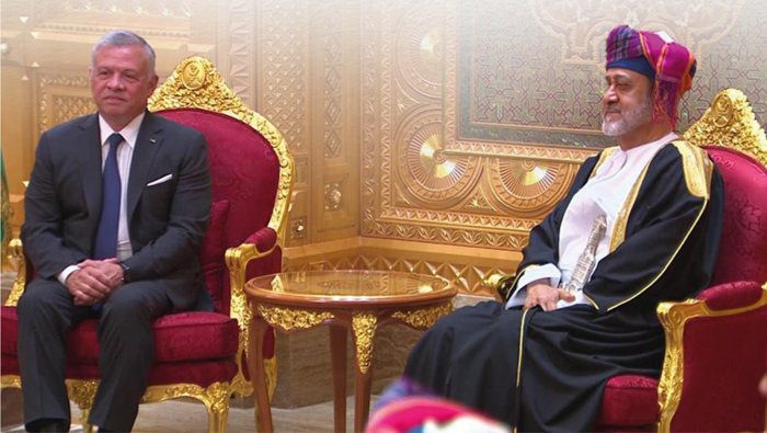 Sultan of Oman, King of Jordan discuss bilateral relations