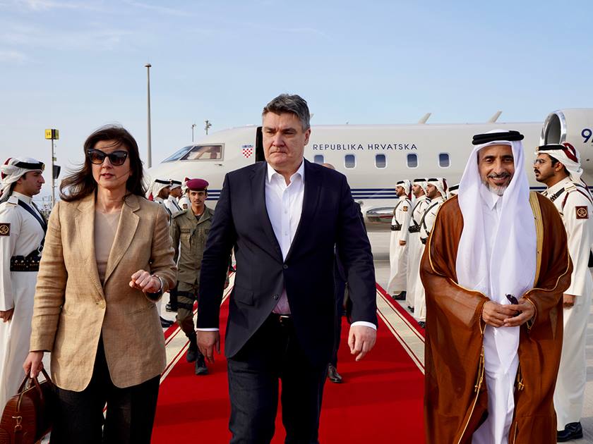 President of Croatia arrives in Qatar