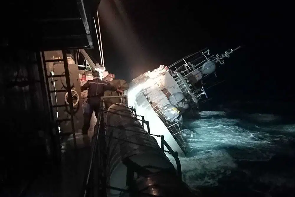 Thai navy ship sinks in the Gulf of Thailand, rescue underway