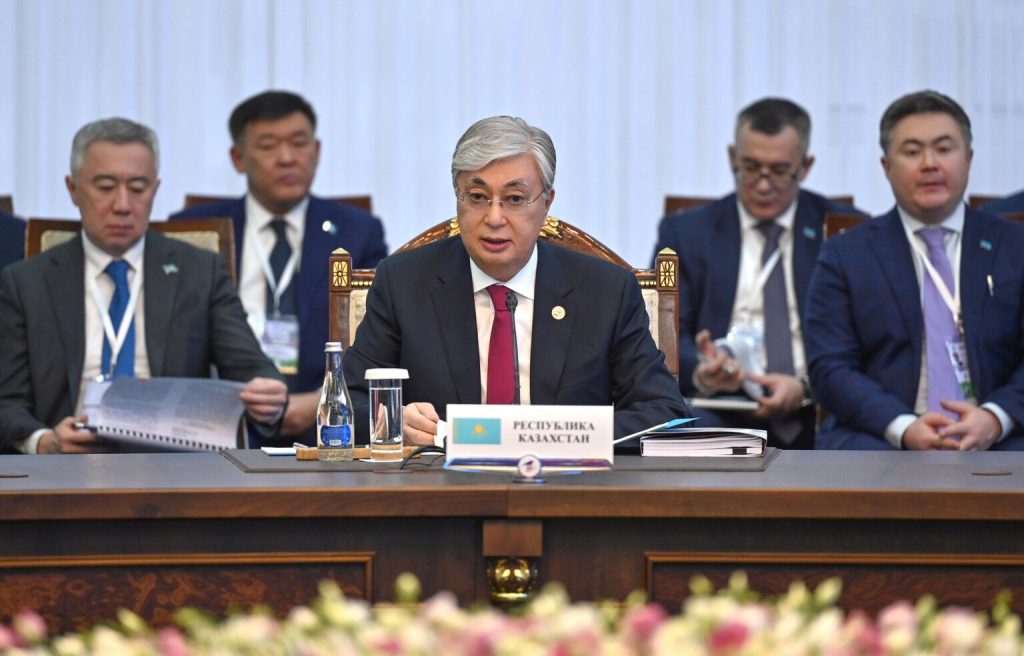 Kazakh President addresses at SEEC in Bishkek