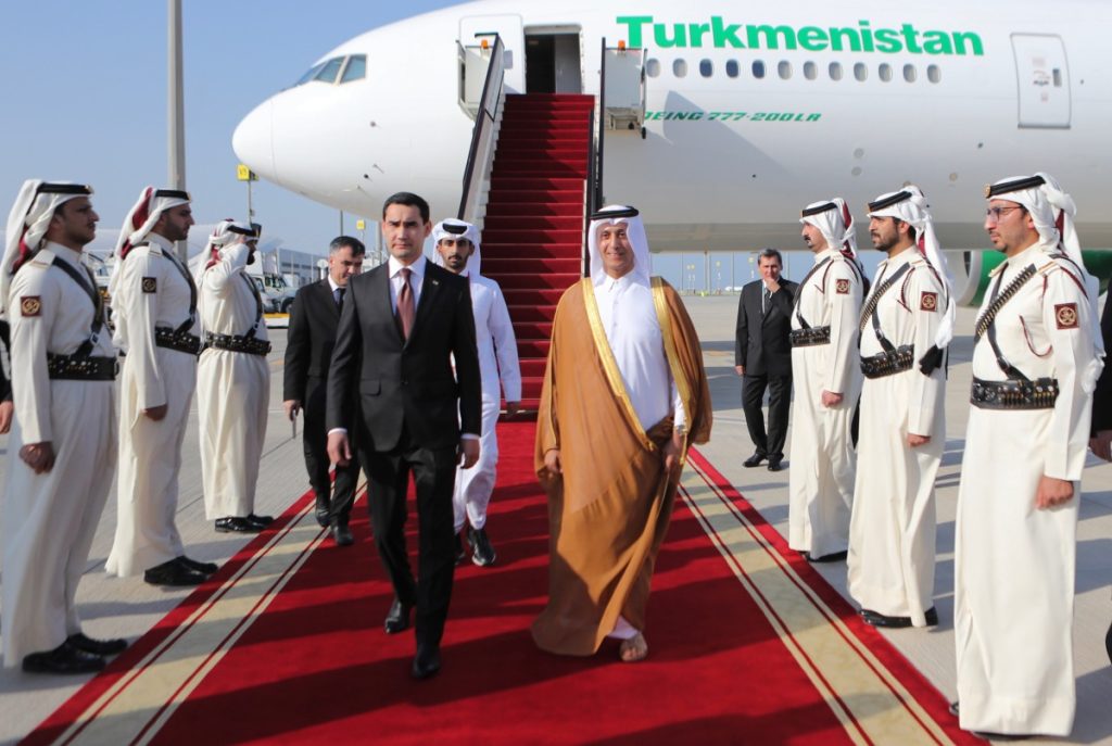 President of Turkmenistan arrives in Qatar