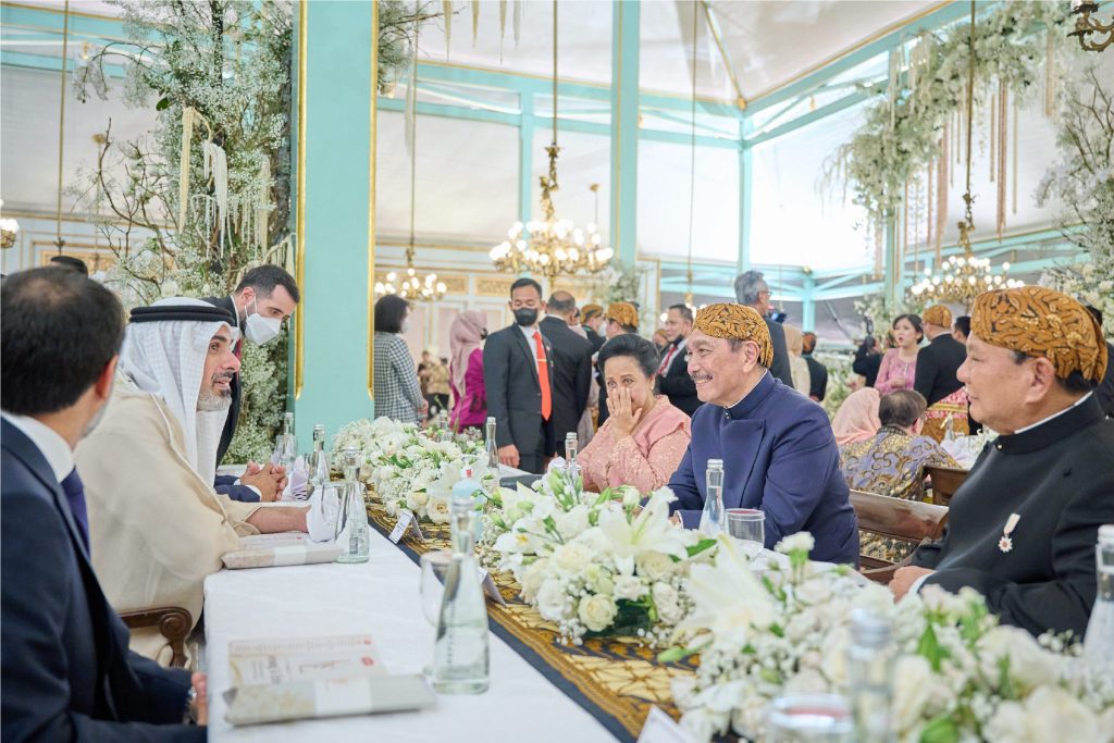 Khaled bin Mohamed bin Zayed attends wedding of President Jokowi's son, Indonesia