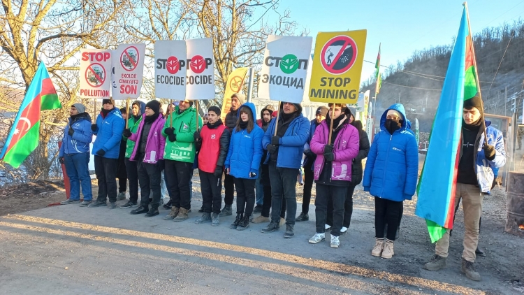 Peaceful protest of Azerbaijani ecologists