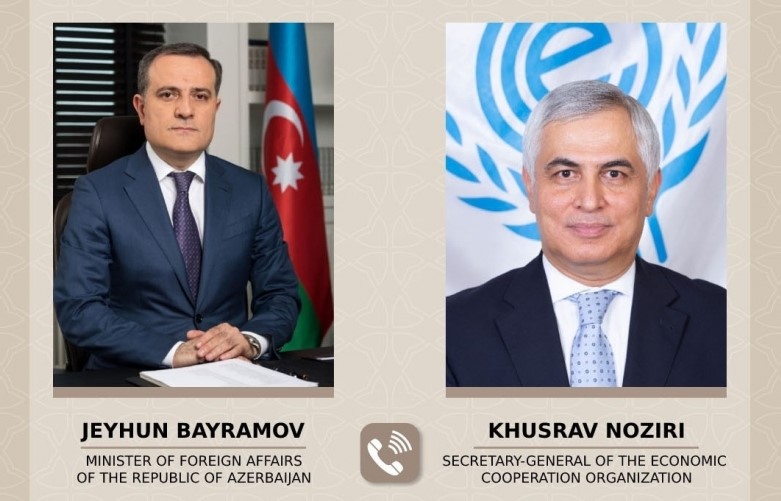 Azerbaijani FM and Secretary General of ECO hold phone talks