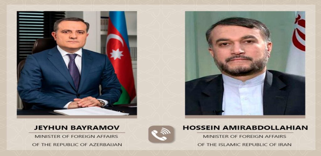FM of Azerbaijan holds phone talks with Iranian counterpart