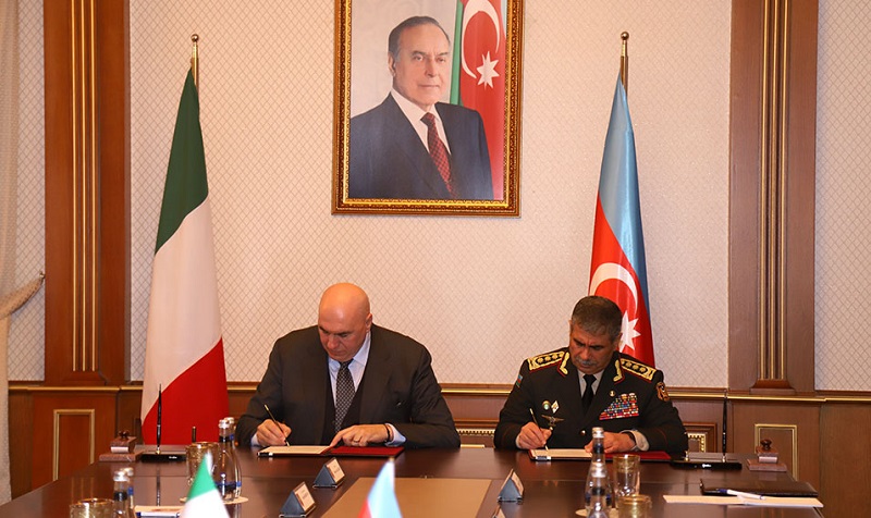 Azerbaijan, Italy sign protocol of intent on cooperation in military training