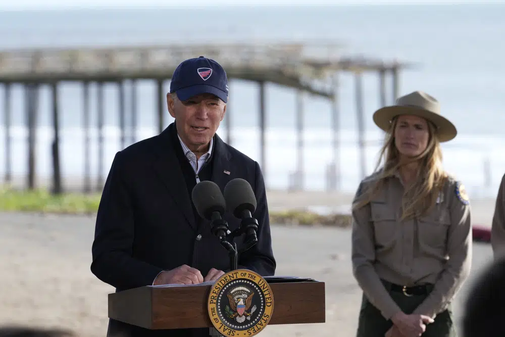 President Biden visits Beach Town, California