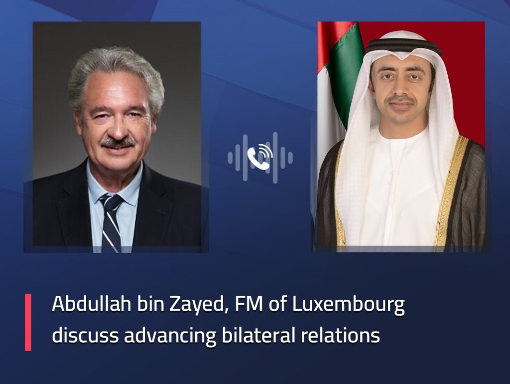 UAE, Luxembourg foreign ministers discuss bilateral relations