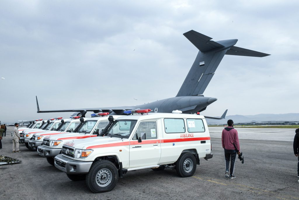 UAE delivers Syria 10 state-of-the-art ambulances to support rescue operations