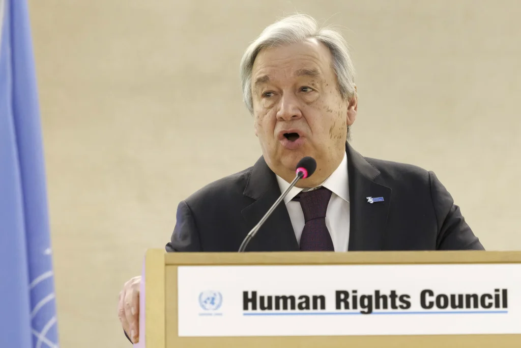 UN chief points to 'massive' rights violations in Ukraine