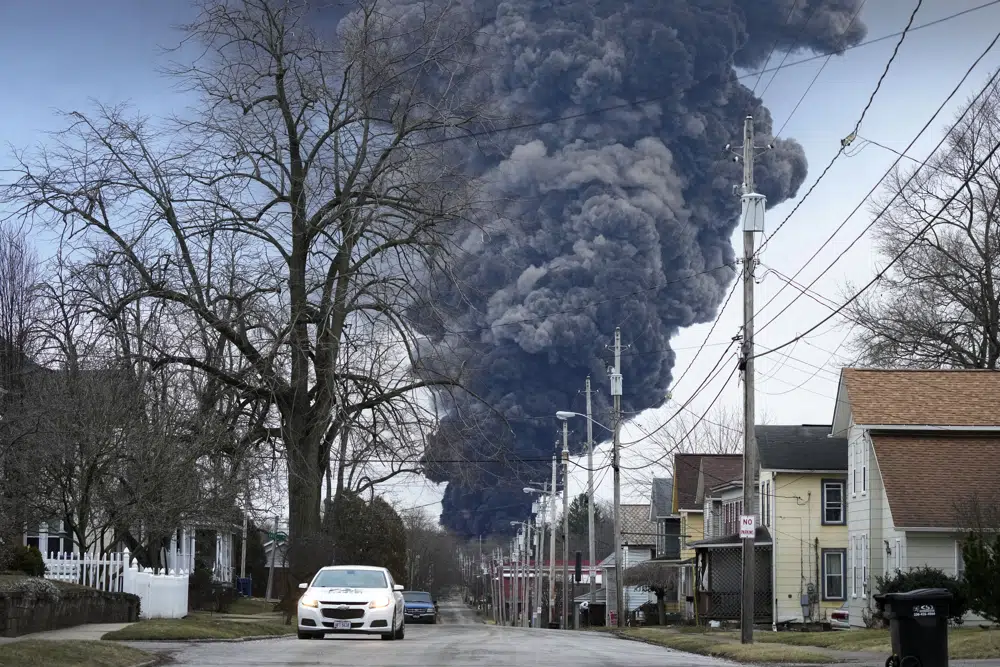 Ohio town residents seek answers over train derailment