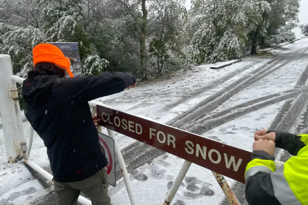 Snow, rain slam California as Michigan shivers without power