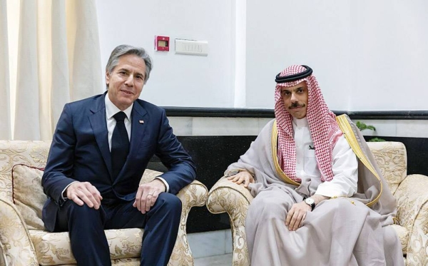 Prince Faisal, Blinken exchange views on Russian-Ukraine crisis