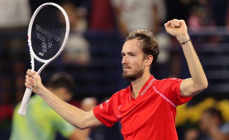 Medvedev ends Djokovic run to book Dubai final with Rublev