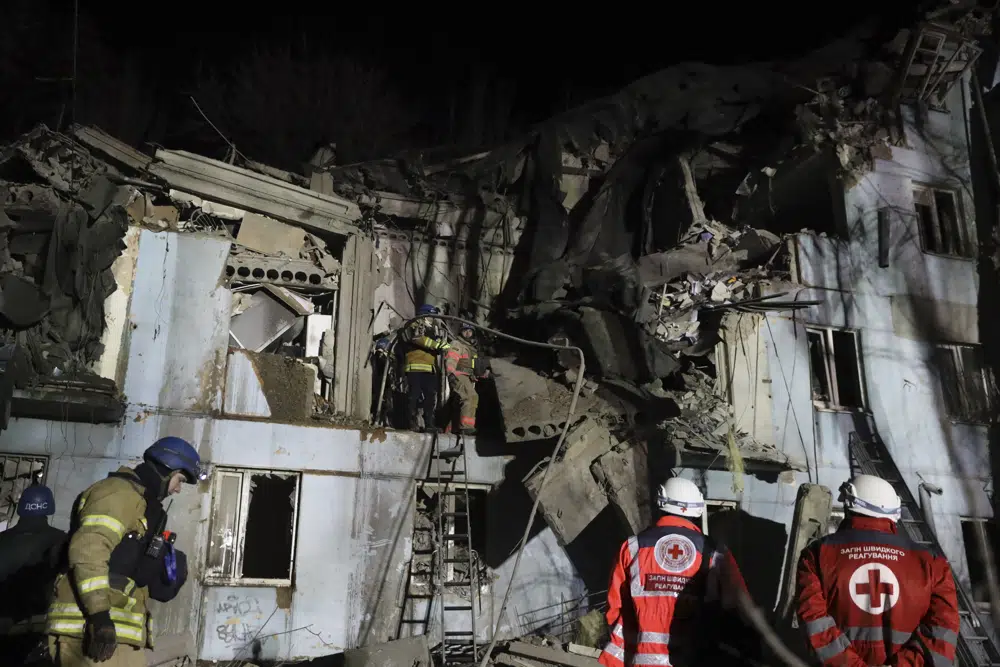 Russian missile hit apartment building in Ukraine kills 3, injures 6