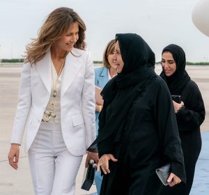 Sheikha Fatima receives Asma Al-Assad