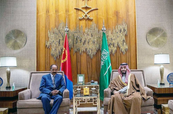 Saudi Crown Prince meets President of Eritrea