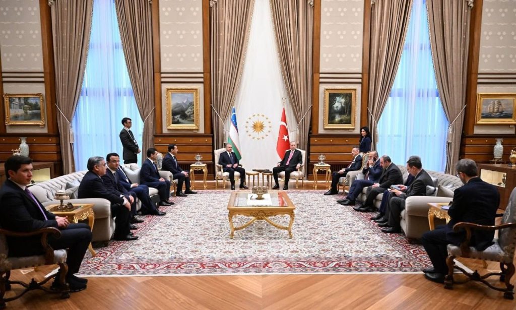 President of Uzbekistan meets with President Erdoğan in Ankara