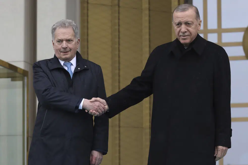 Erdogan says he will back Finland’s NATO bid