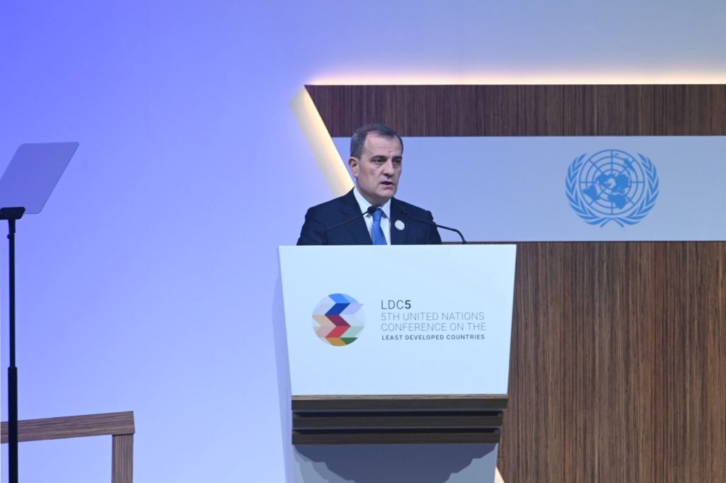 Azerbaijani FM speaks at 5th UN Conference LDC5 in Qatar