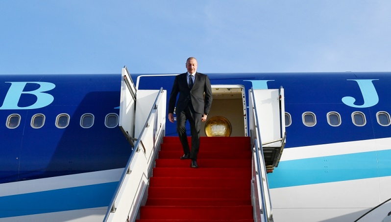 President of Azerbaijan arrives in Germany