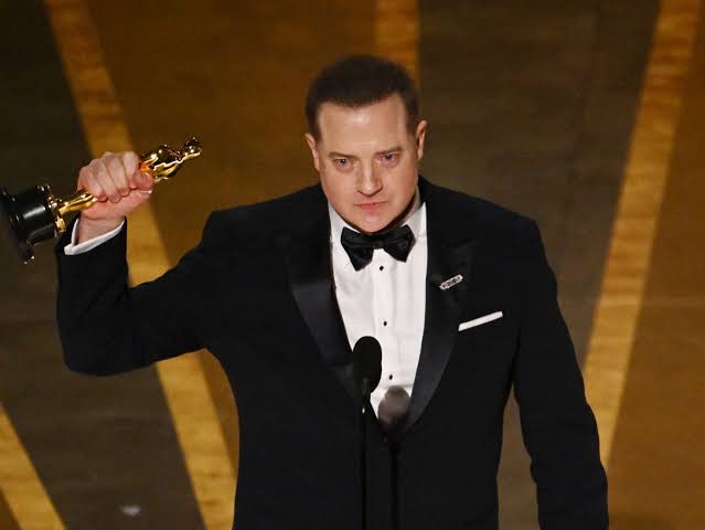 Brendan Fraser wins best actor Oscar for ‘The Whale’
