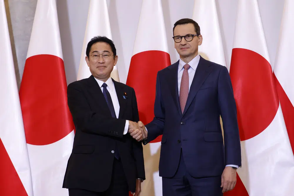 Japan’s PM Kishida pledges aid for Ukraine-backing Poland