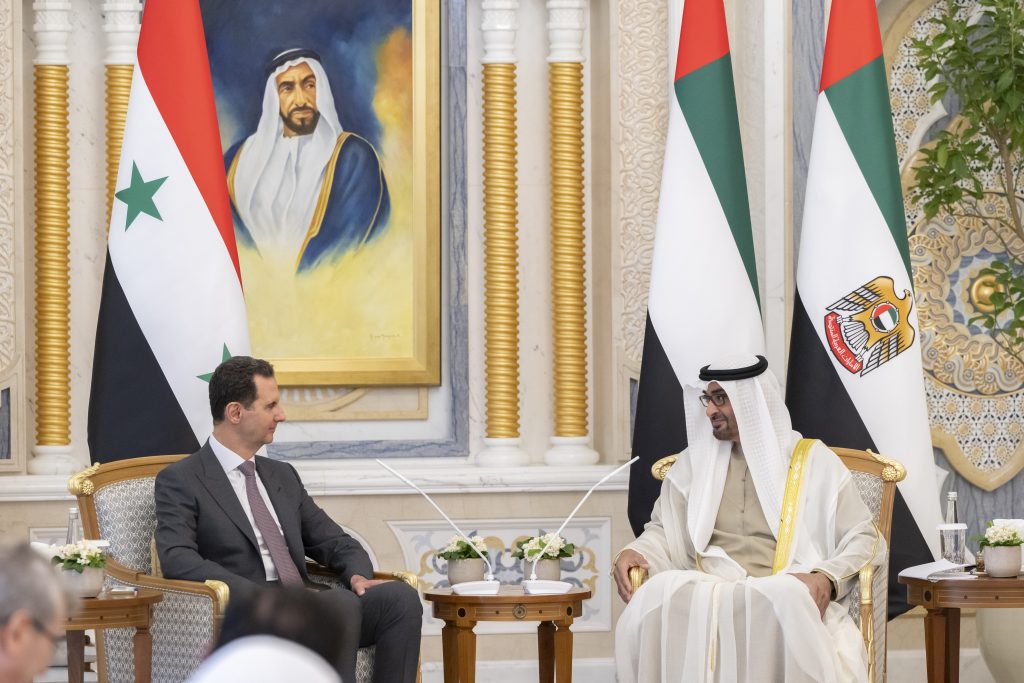 UAE, Syrian Presidents discuss fraternal relations, regional developments