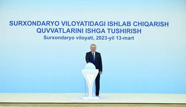 Uzbek President inaugurates 6 new companies in Surkhandarya