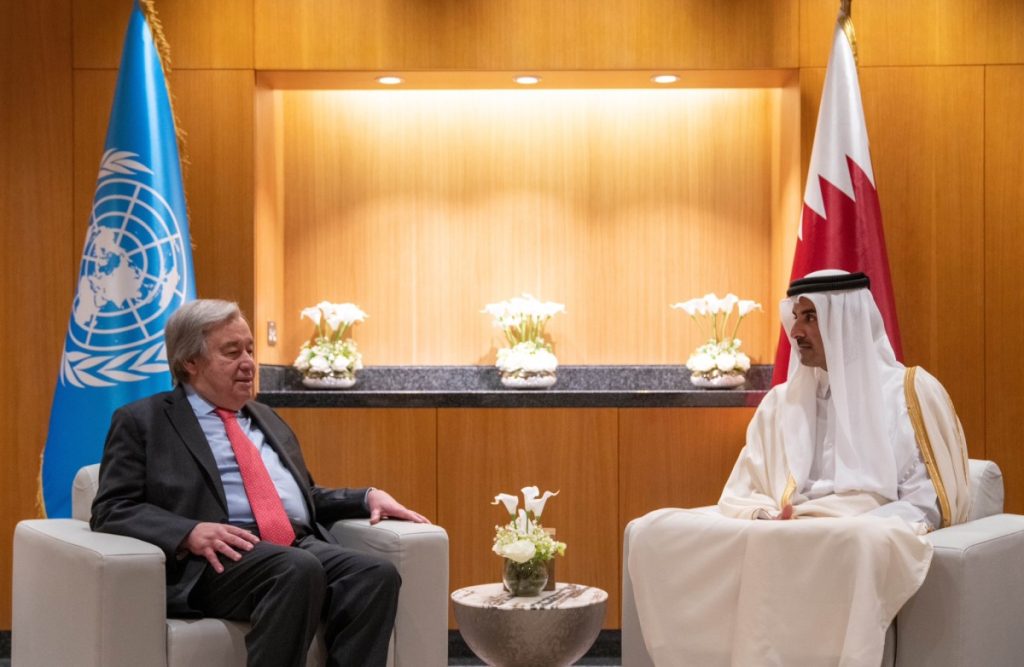 Amir of Qatar meets UN Secretary-General