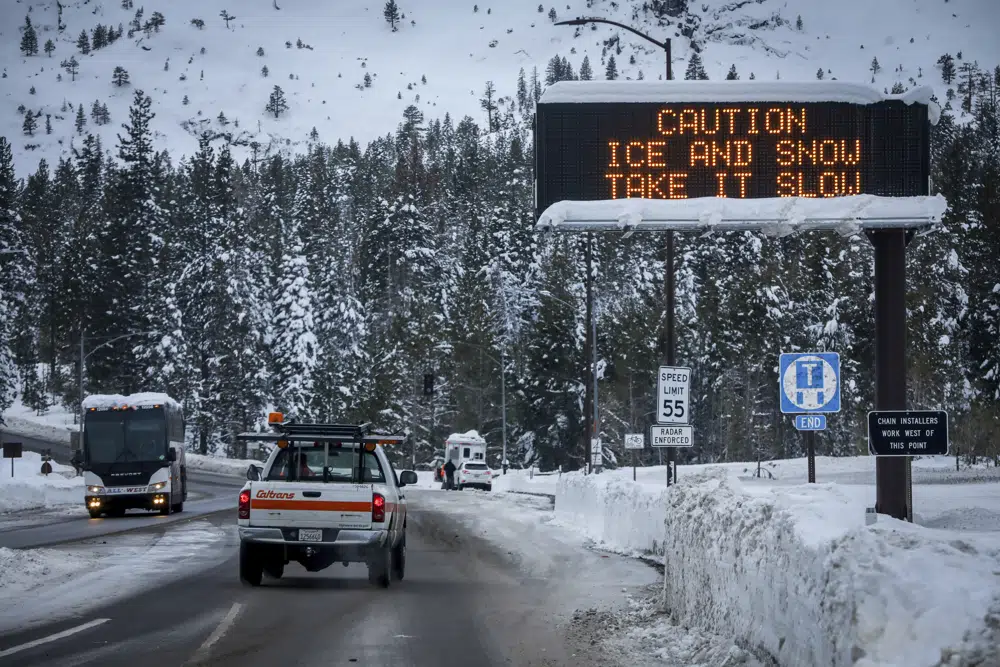 Another powerful Pacific storm hits snowy California