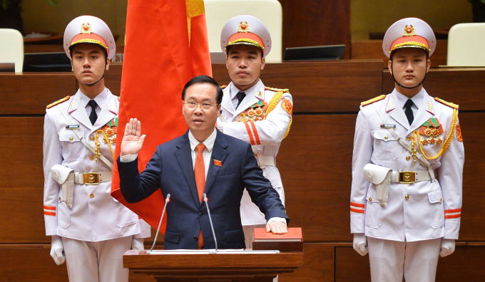 Vo Van Thuong sworn in as Vietnam's President