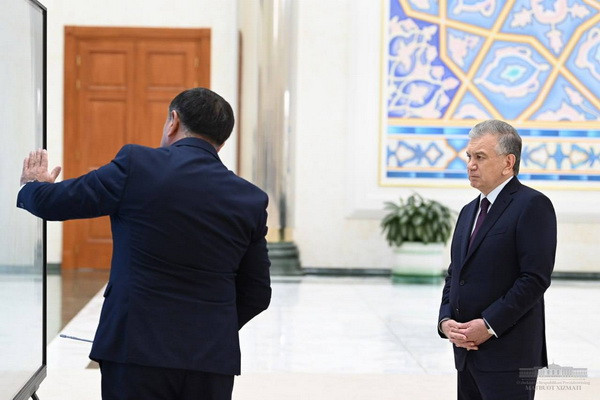 New Tashkent project presented to Uzbek President