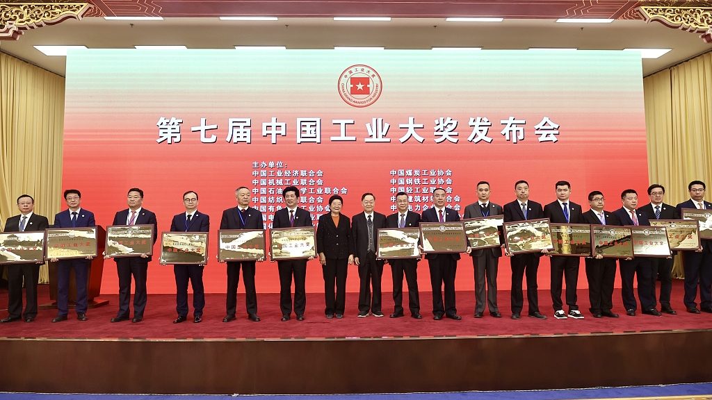 Winners of China's top industry awards unveiled