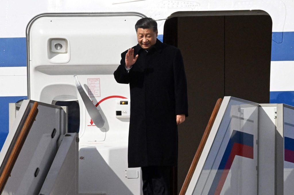 President Xi arrival statement at Moscow Vnukovo Airport